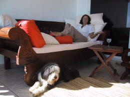 Sieste sur la terrasse