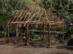 Far local traditionnel en construction