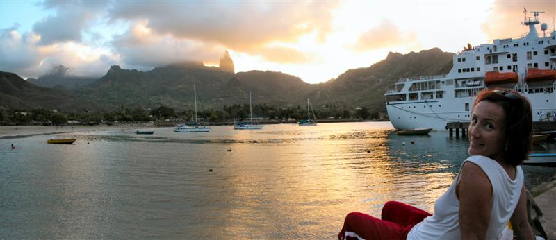 Coucher de soleil sur HAKAHAU